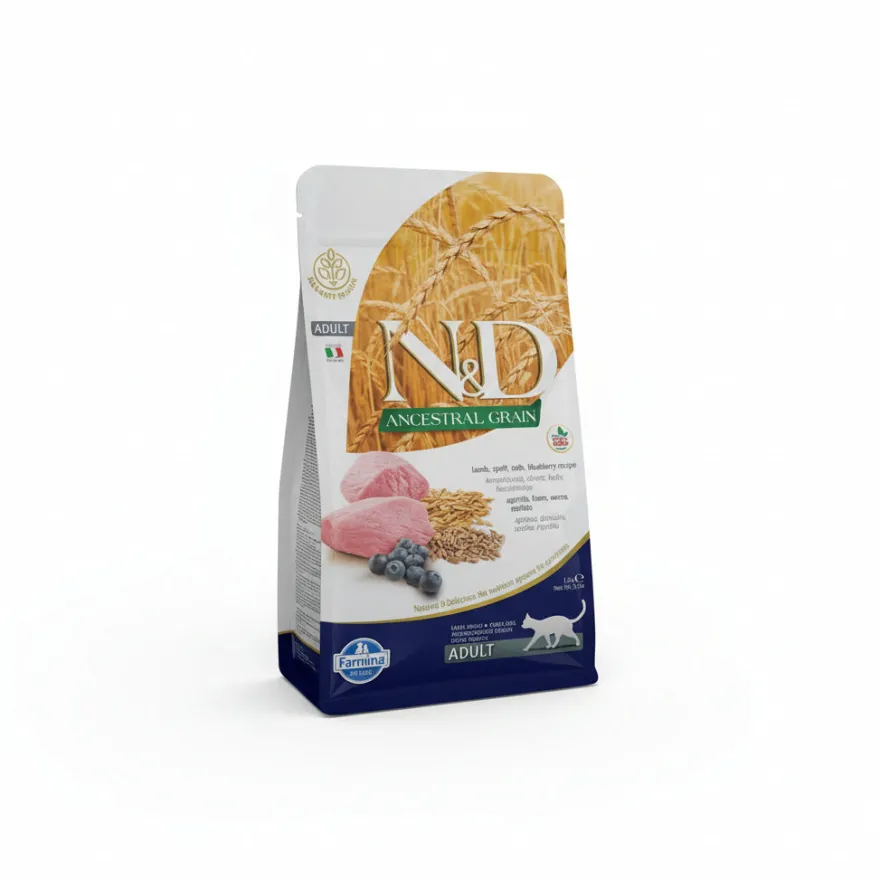 Farmina N&D Ancestral Grain Cordero Gato Seco 5Kg