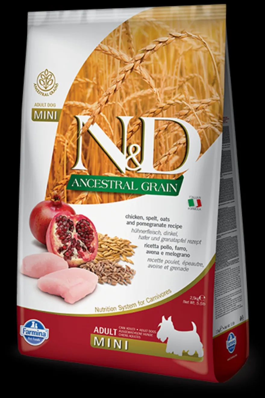 Farmina N&D Ancestral Grain Mini Pollo Alimento Seco para Perros 15.4lb