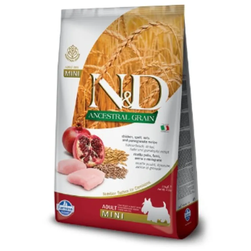 Farmina N&D Ancestral Grain Mini Pollo Alimento Seco para Perros 15.4lb