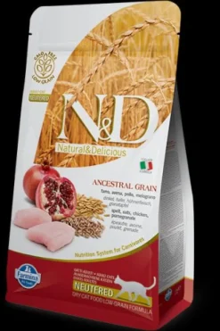 Farmina N&D Ancestral Grain Pollo & Granada Comida Seca para Gatos 1,5kg