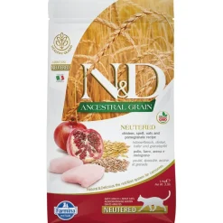 Farmina N&D Ancestral Grain Pollo & Granada Comida Seca para Gatos 1,5kg