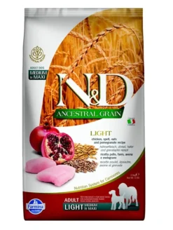 Farmina N&D Ancestral Grain Pollo & Granada Alimento Seco Perros 2,5kg