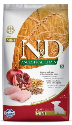 Farmina N&D Ancestral Grain Pollo y Granada Perro Cachorro 2,5Kg