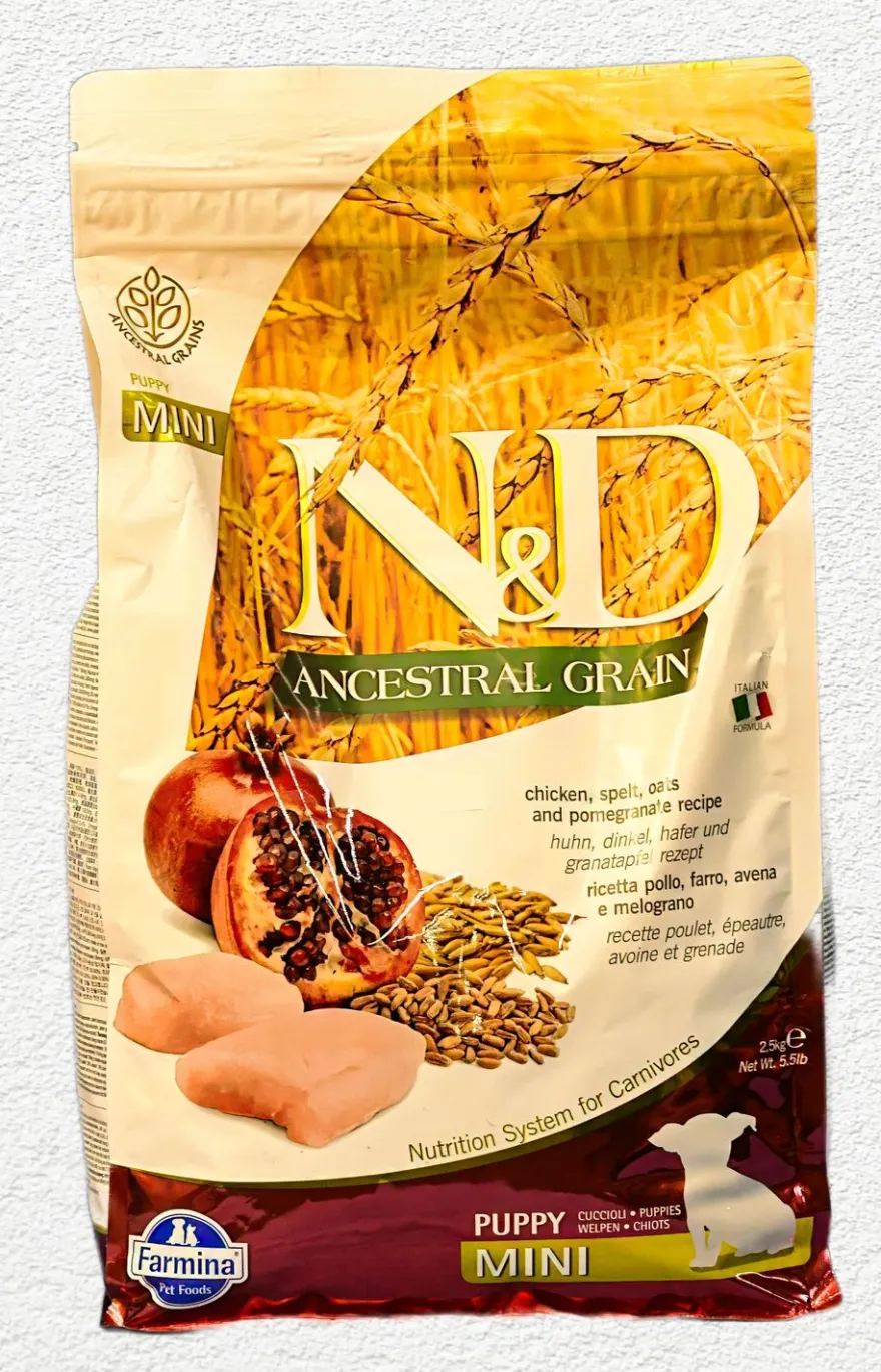 Farmina N&D Ancestral Grain Pollo y Granada Perro Cachorro 2,5Kg