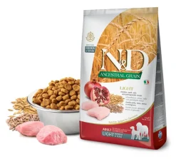 Farmina N&D Ancestral Light Medium Maxi Alimento Seco para Perros 12kg