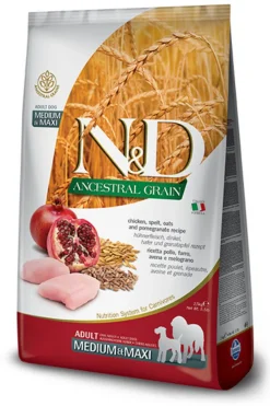 Farmina N&D Ancestral Light Medium Maxi Alimento Seco para Perros 12kg