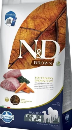 Farmina N&D Brown Cordero y Espirulina Seco 7Kg