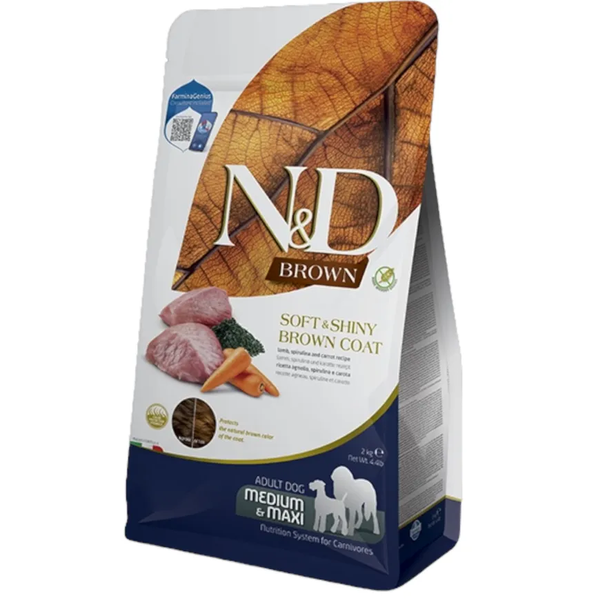 Farmina N&D Brown Cordero y Espirulina Seco 7Kg