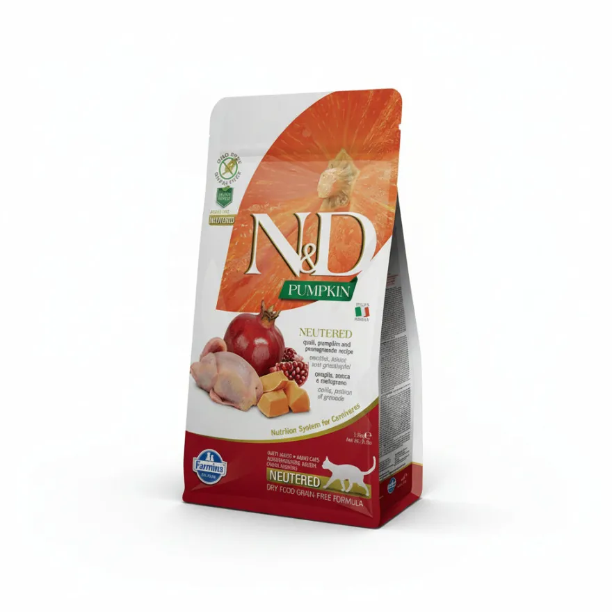Farmina N&D Cat Calabaza/Codorniz Alimento Sólido 1.5kg