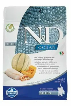 Farmina N&D Cat Kitten Ocean Bacalao Calabaza Alimento Seco 300g