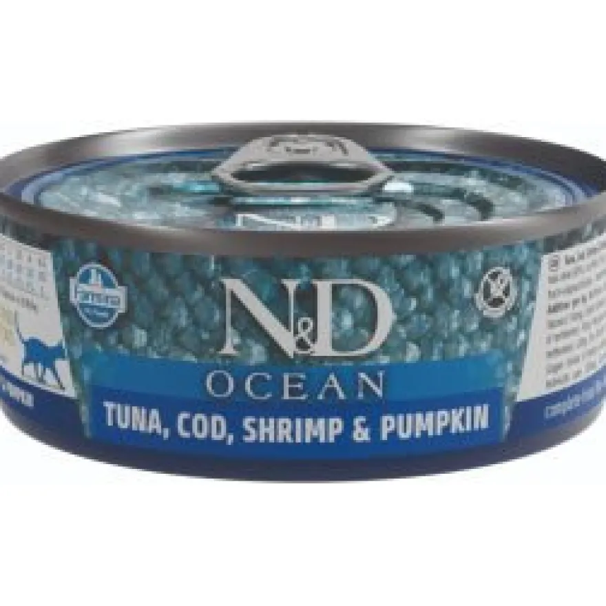 Farmina N&D Cat Kitten Ocean Comida Húmeda 6x70g