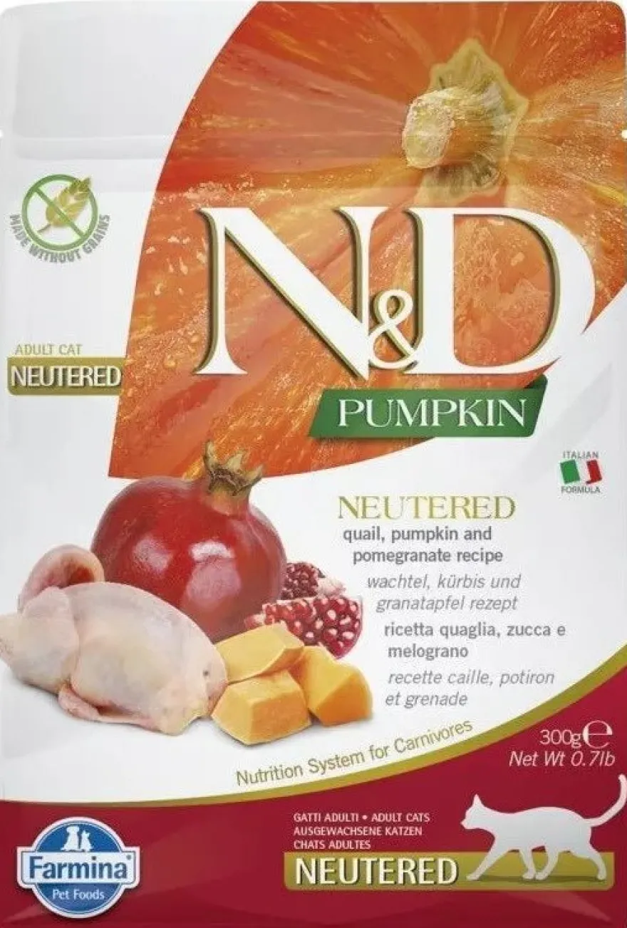 Farmina N&D Cat Pumpkin Neutered Alimento Seco 300g