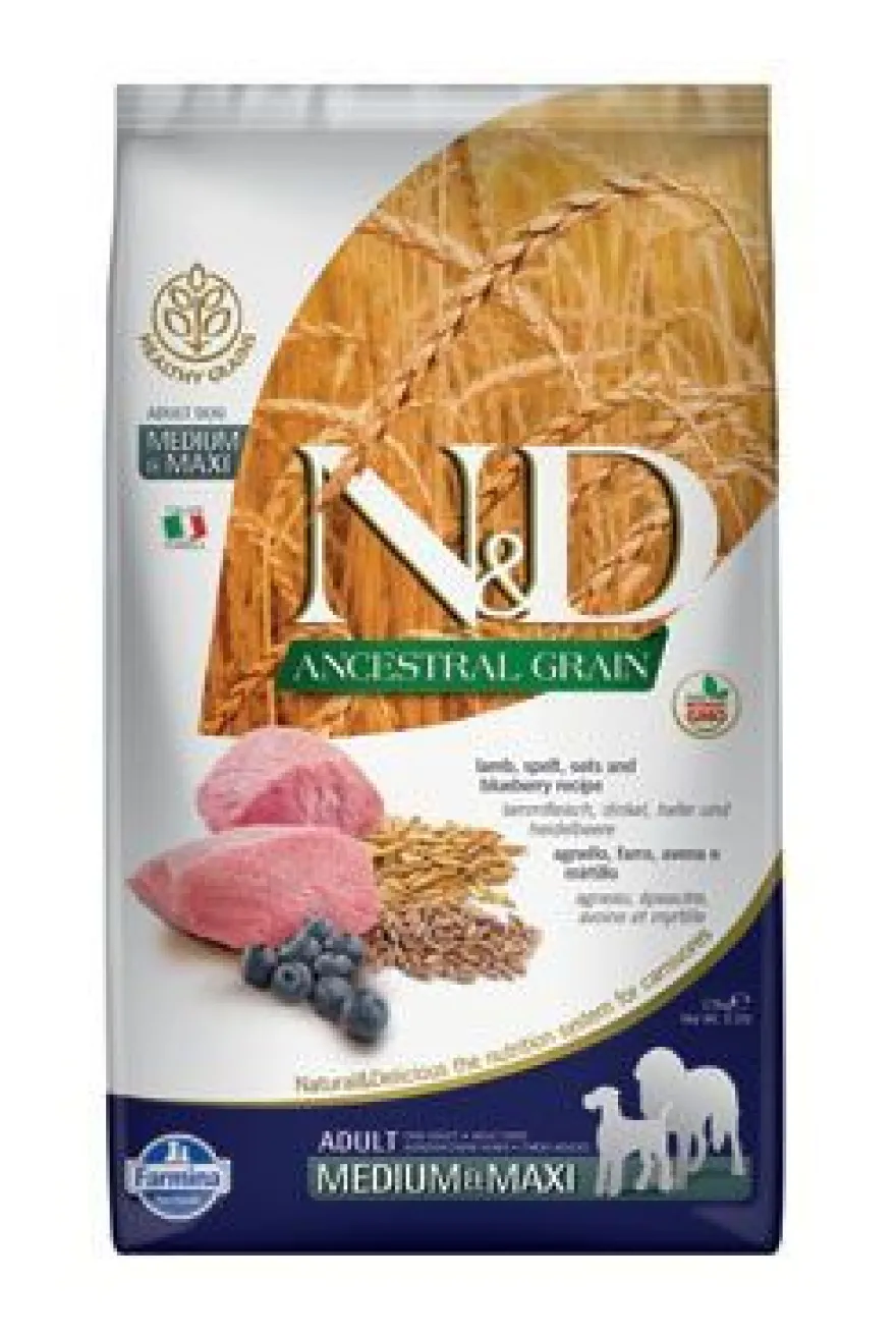 Farmina N&D Dog Ancestral Medium Maxi Cordero Alimento Seco 12kg