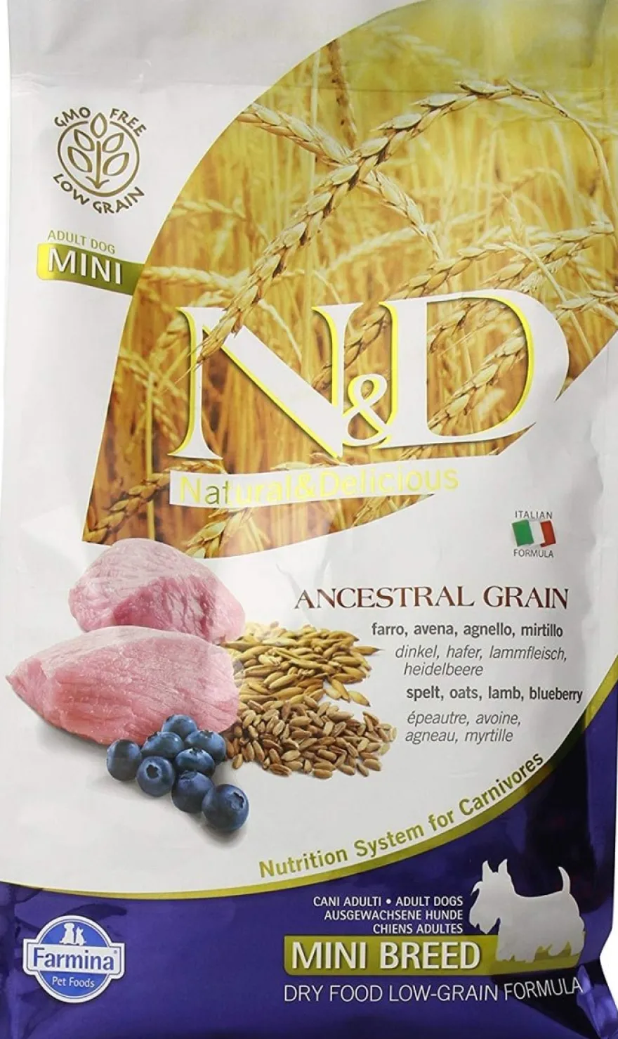 Farmina N&D Dog Ancestral Mini Cordero Pienso Seco 1.5kg