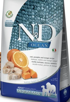 Farmina Nd Dog Ocean Pumpkin Medium Maxi Alimento Seco para Perros 12kg
