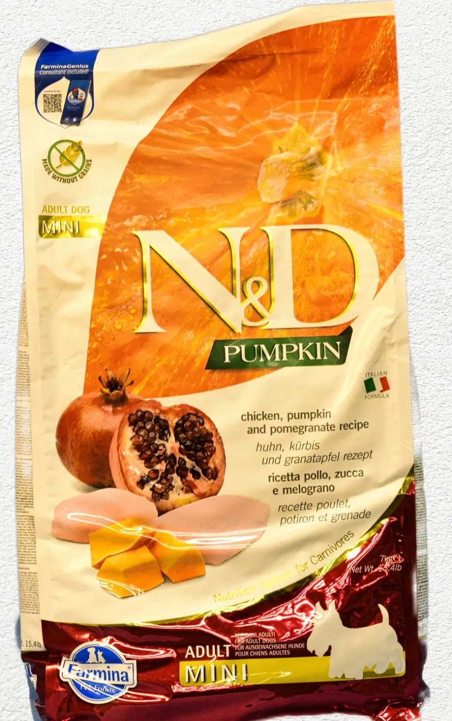 Farmina N&D Dog Pumpkin Mini Pollo Alimento Seco 7kg