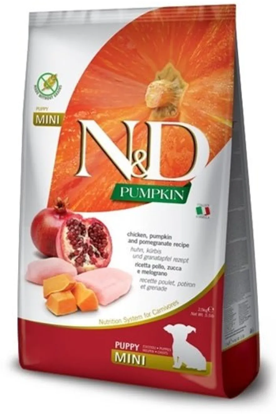 Farmina N&D Dog Puppy Pumpkin Mini Pollo Alimento Seco 800g