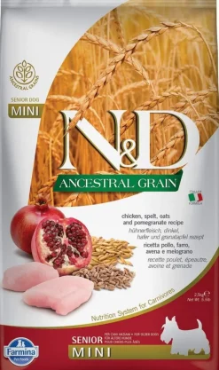Farmina N&D Dog Senior Ancestral Mini Pollo Pienso 800gr