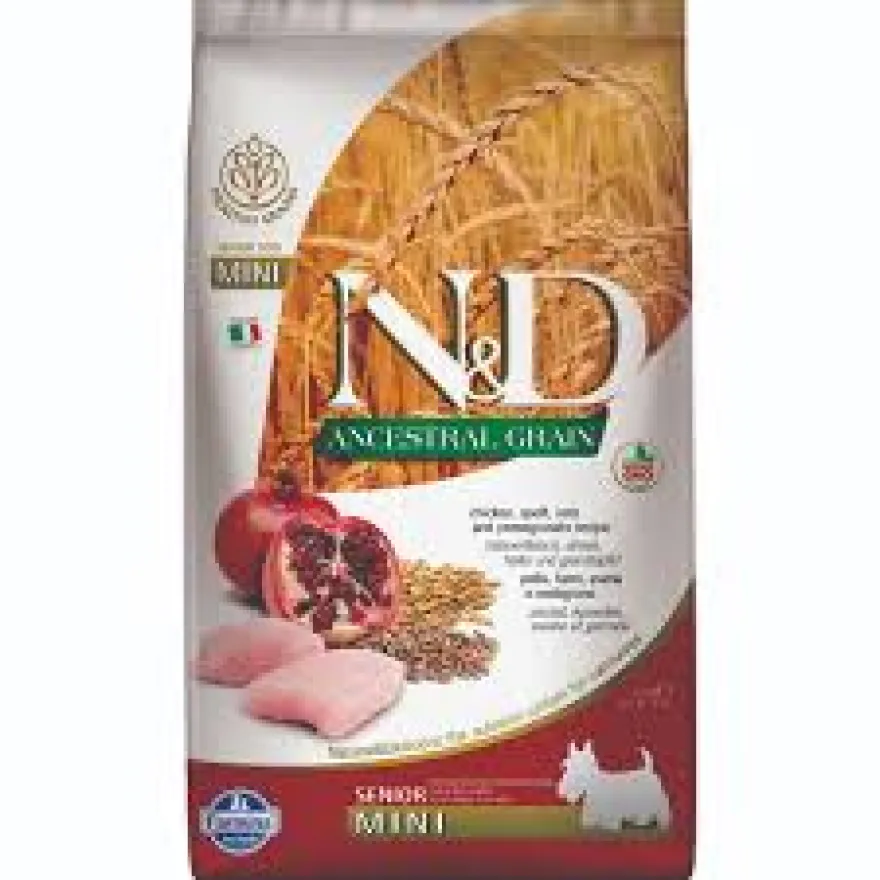 Farmina N&D Dog Senior Ancestral Mini Pollo Pienso 800gr