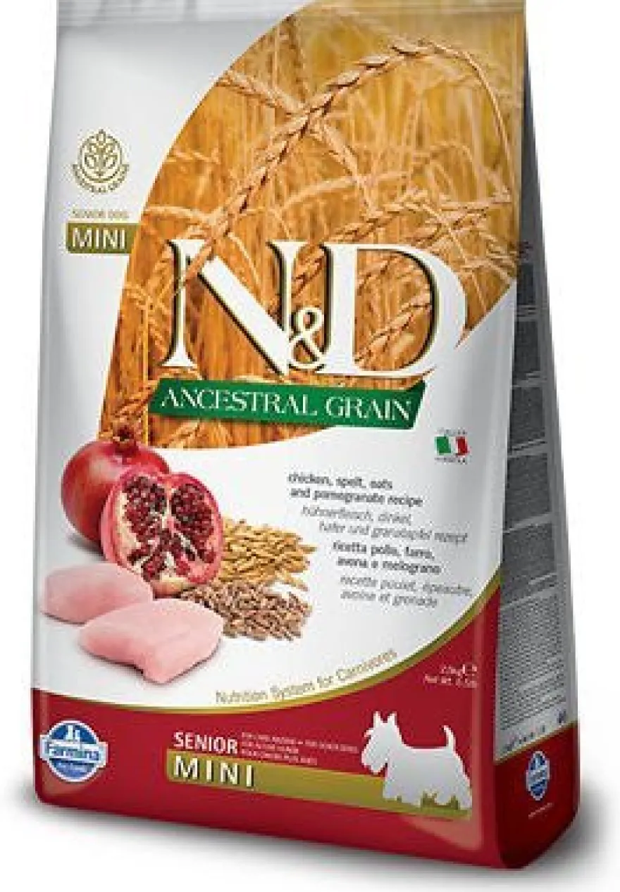 Farmina N&D Dog Senior Ancestral Mini Pollo Pienso 800gr