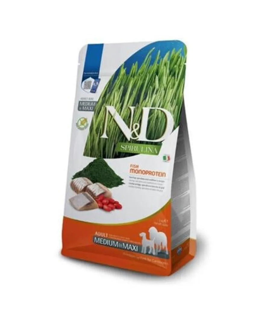 Farmina N&D Dog Spirulina Medium Maxi Arenque 2Kg