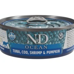 Farmina N&D Gato Ocean Atún, Bacalao y Calabaza 6 x 70g