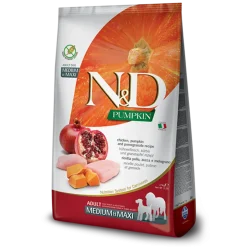 Farmina N&D Grain-Free Pollo, Calabaza y Granada Alimento Seco para Perros 2,5Kg