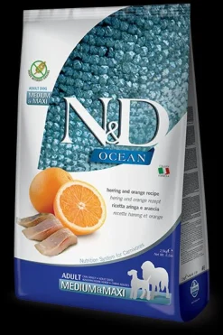 Farmina N&D Ocean Arenque & Naranja Comida Seca para Perros Adultos 2.5kg