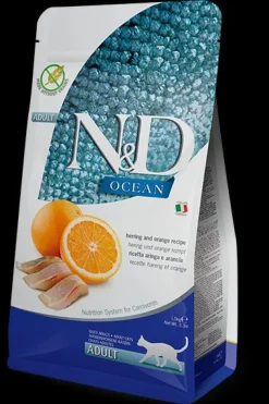 Farmina N&D Ocean Arenque y Naranja Alimento Seco para Gatos 5Kg