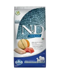 Farmina N&D Ocean Salmón, Bacalao y Melón Cantalupo Comida Seca 12kg