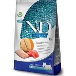 Farmina N&D OCEAN Salmón y Bacalao Piensos Secos para Perros Mini 2,5Kg