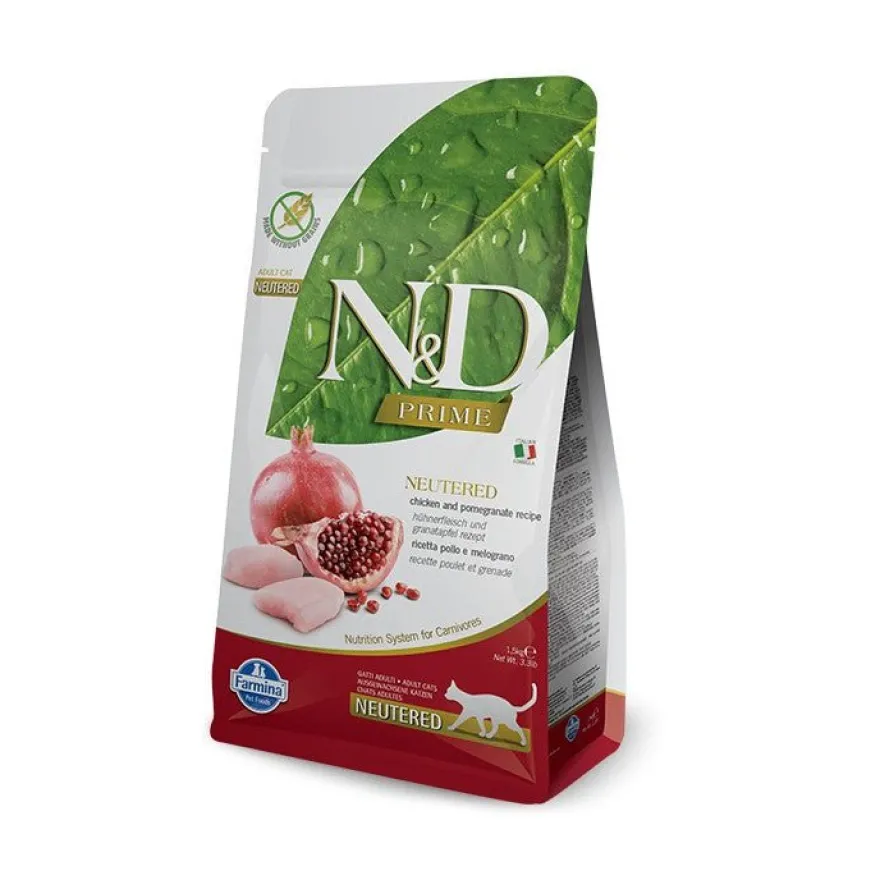 Farmina N&D Prime Cat Adult Neutered Comida Seca 300g
