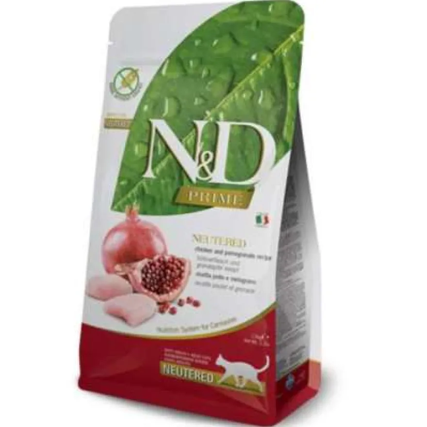 Farmina N&D Prime Cat Adult Neutered Comida Seca 300g