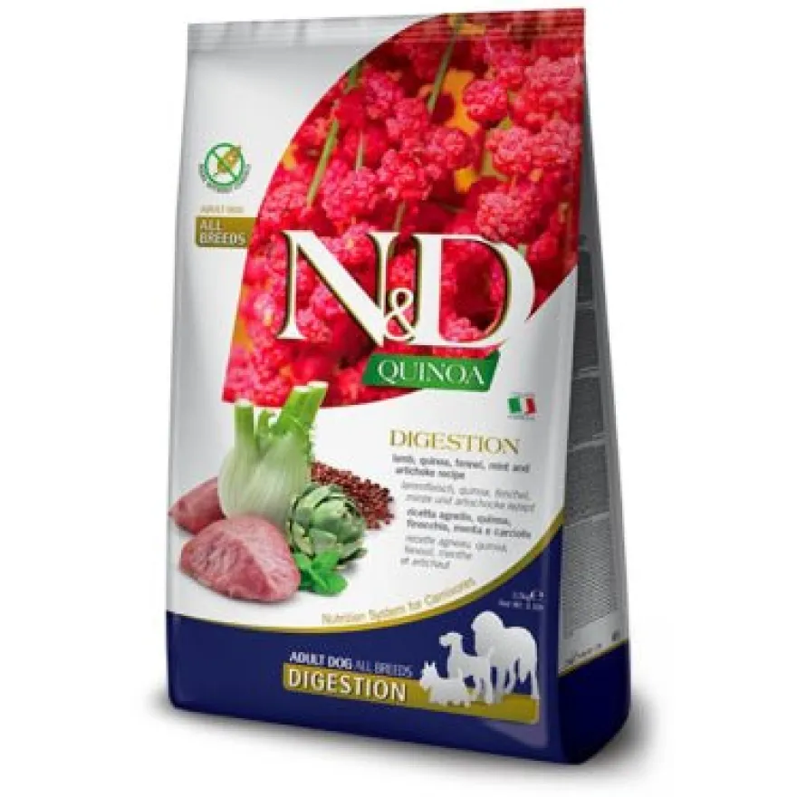Farmina N&D Quinoa Digestion Cordero Pienso Seco 2kg