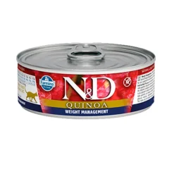 Farmina ND Quinoa Gestión de Peso Gatos Lata 80g, 24 ud