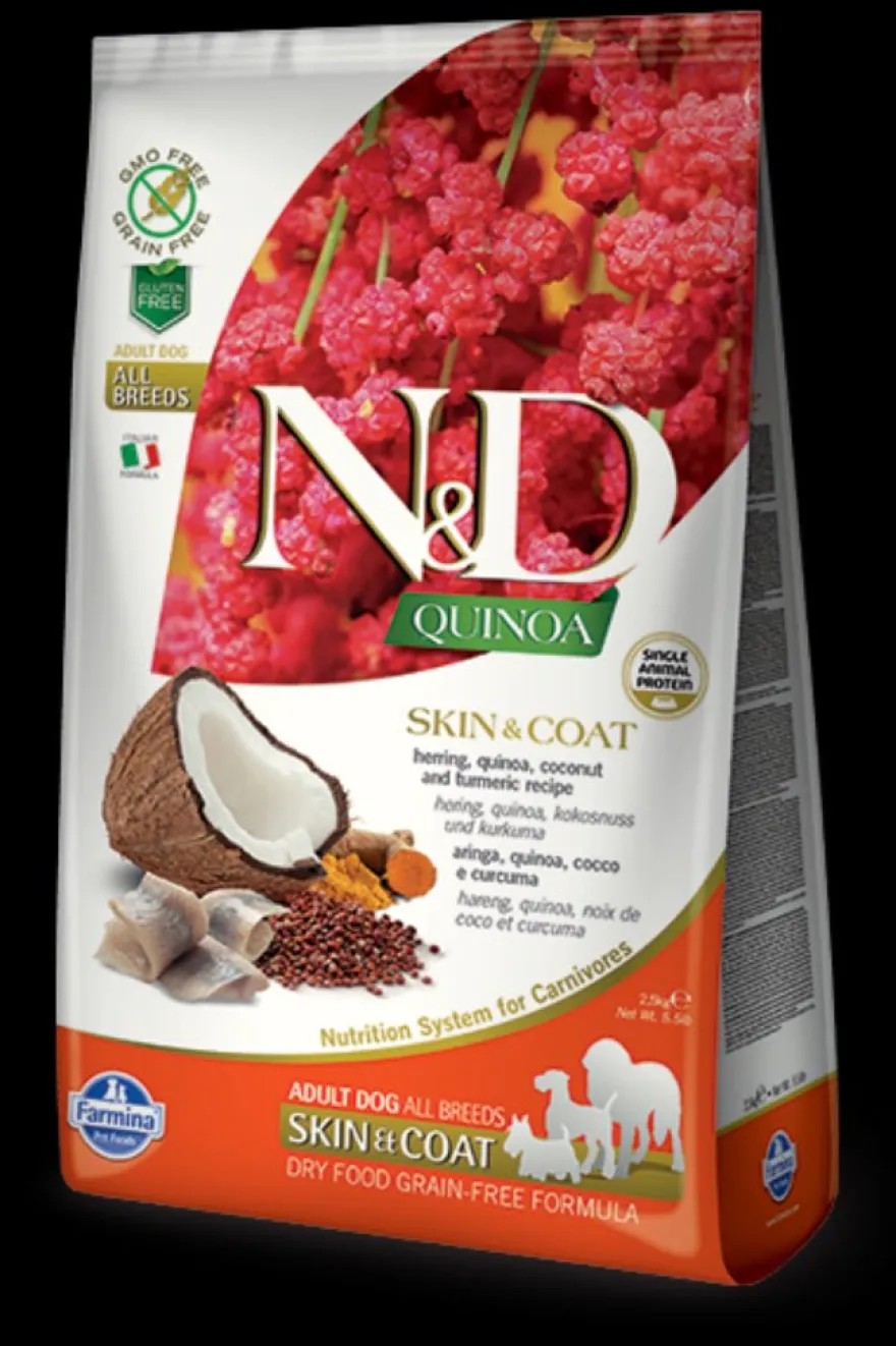Farmina N&D Quinoa Herring Alimento Seco para Perros 5.5lb