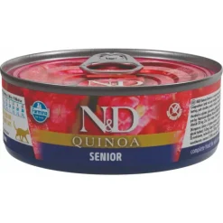 Farmina N&D Quinoa Senior Alimento Húmedo para Gatos 24x80g