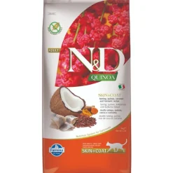 Farmina N&D Quinoa Skin & Coat Arenque Pienso para Gatos 5Kg