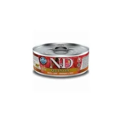 Farmina ND Quinoa Skin Coat Arenque Latas Húmedo 80gr, Pack 24 unidades