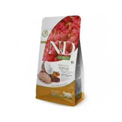 Farmina N&D Quinoa Skin Coat con Codorniz Alimento Seco 300g