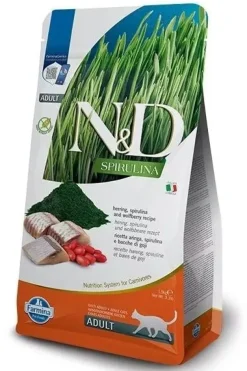Farmina N&D Spirulina Arenque Alimento Seco para Gatos 1,5Kg