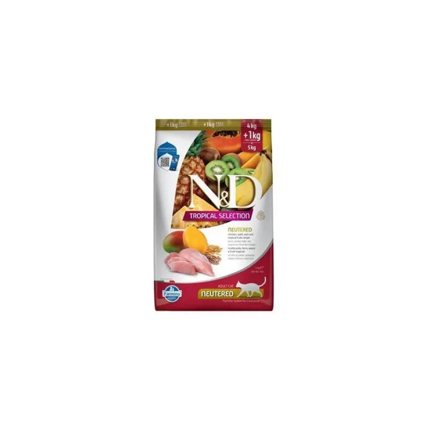 Farmina N&D Tropical Selection Gato Castrado Pienso 5Kg