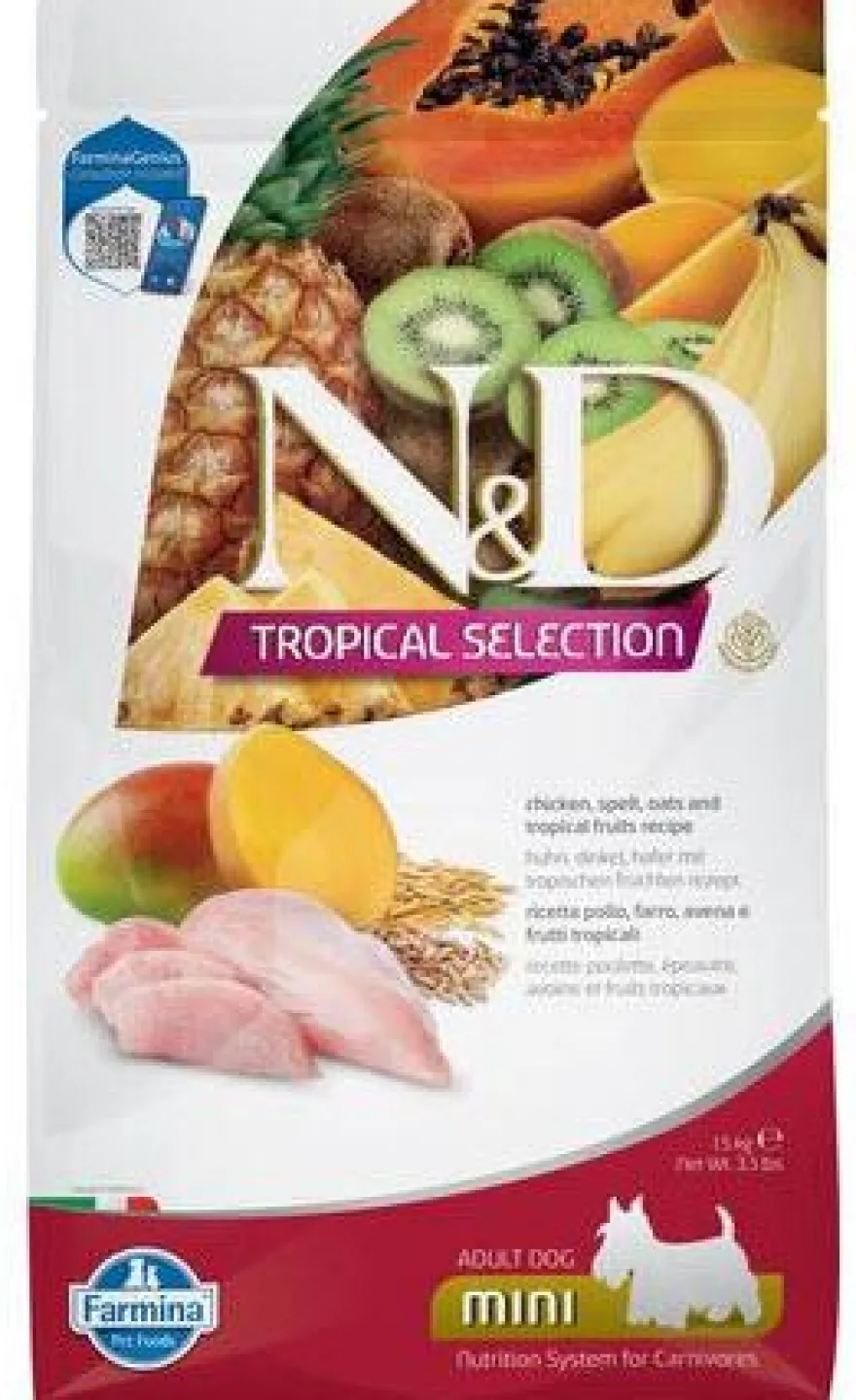 Farmina N&D Tropical Selection Mini Pollo Alimento Seco para Perros 1,5kg