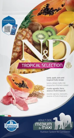 Farmina N&D Tropical Selection Med Maxi Cordero Alimento Seco 2kg