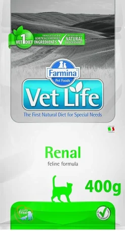 Farmina Vet Life Renal Alimento Granulado para Gatos 400g