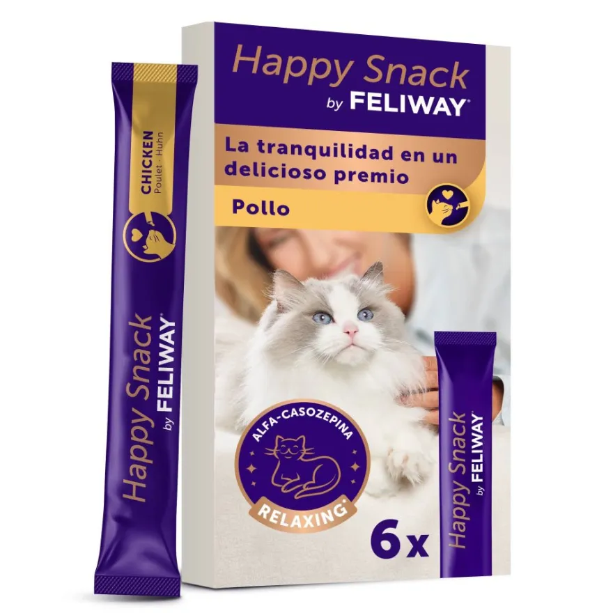 Feliway Happy Snack Crema de Pollo 6 ud