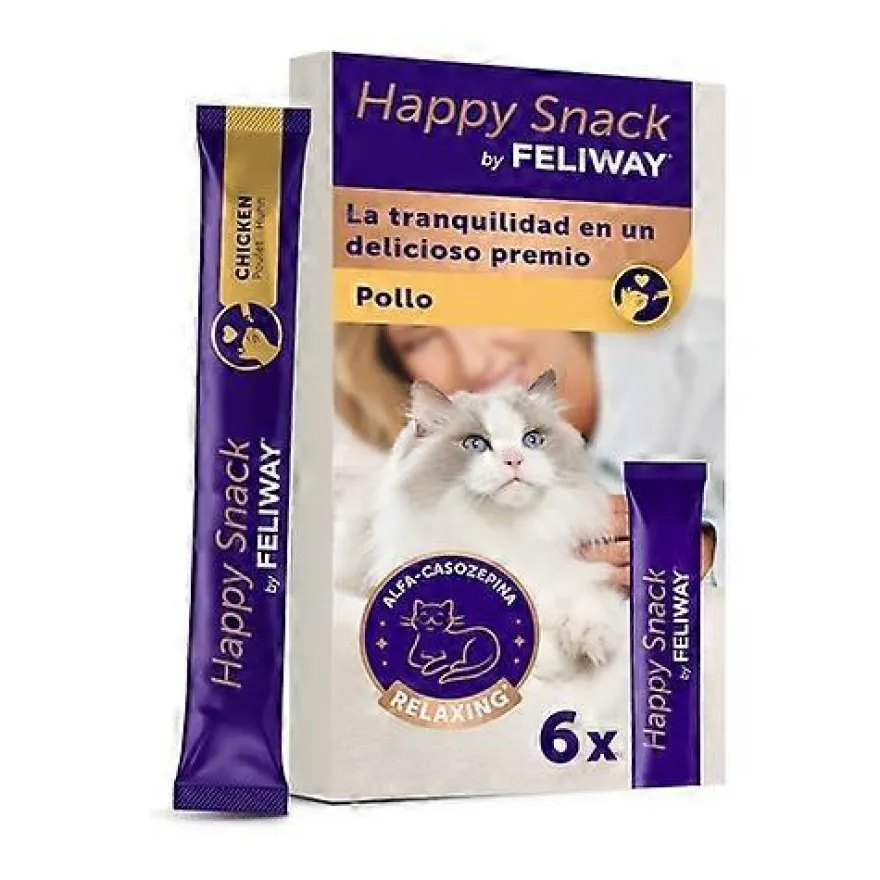 Feliway Happy Snack Crema de Pollo 6 ud