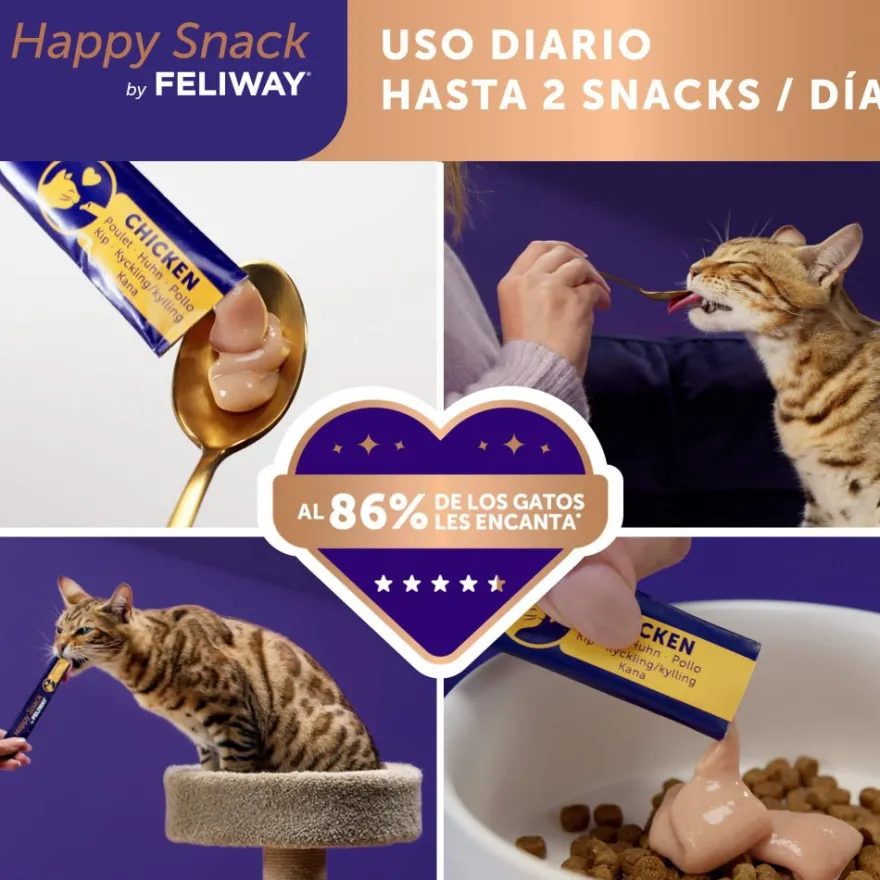 Feliway Happy Snack Crema de Pollo 6 ud