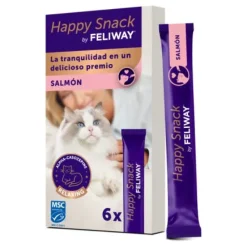 Feliway Happy Snack Refrigerio para Gatos Salmón 6 ud