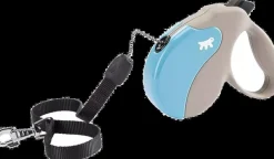 Ferplast Amigo Correa Retráctil Beige y Azul 5m, 269g
